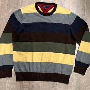 Tommy Hilfiger Cotton Striped Multicolor Men's Sweater
